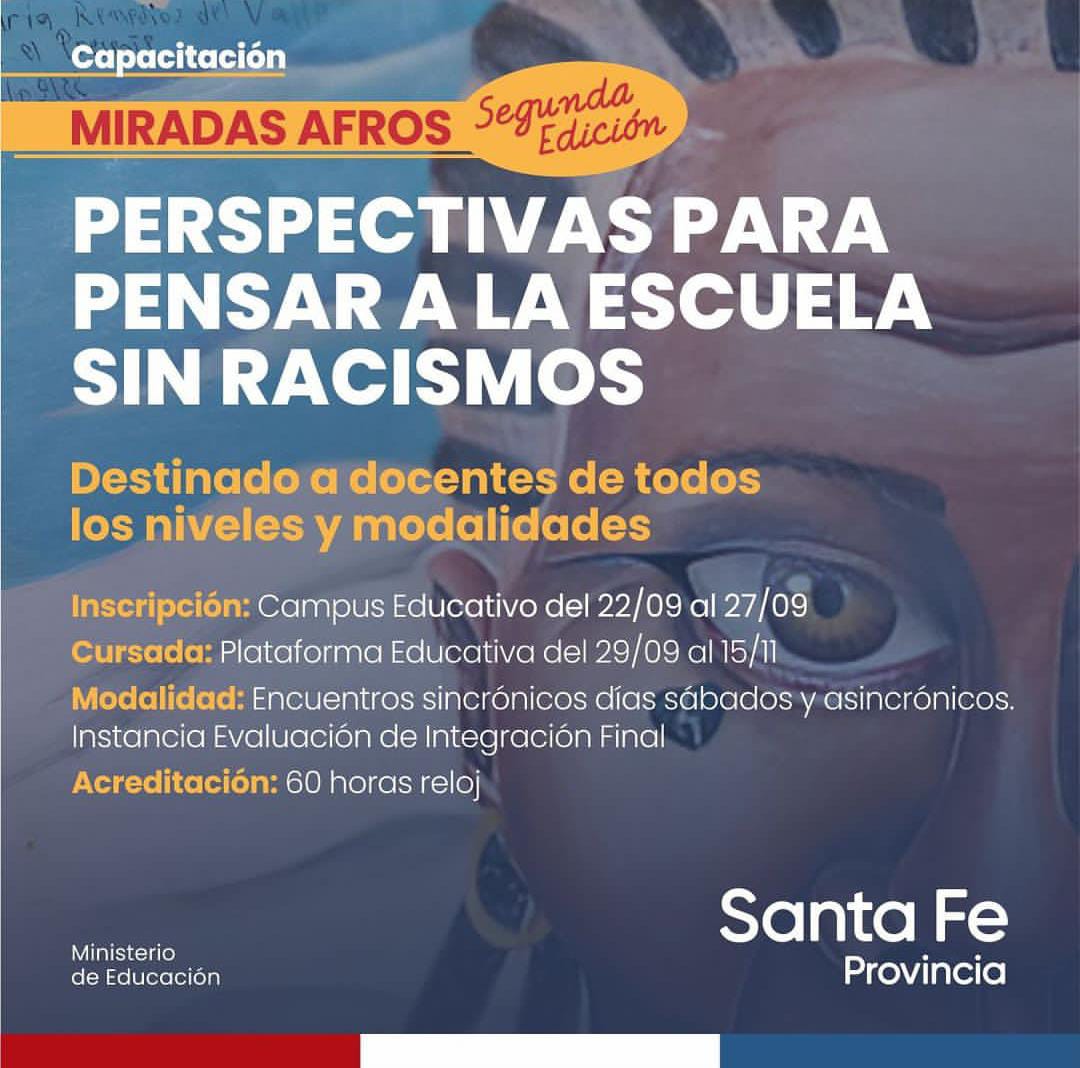 Miradas Afros. 2da Edición: Perspectivas para pensar a la escuela sin racismos