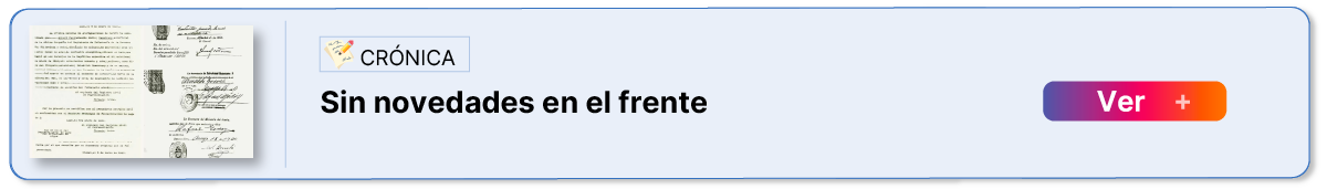Crónica: Sin novedades en el frente: